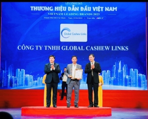 cong ty tnhh global cashew links xuat sac dat danh hieu top 10 thuong hieu dan dau viet nam 2023  vietnam leading brands lan thu x