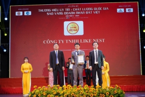 thanh qua cua su no luc va nhung co gang khong ngung nghi  yen sao like nest vinh du nhan duoc giai thuong top 5 thuong hieu yen sao uy tin chat luong quoc gia 2024