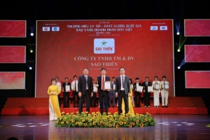 cong ty tnhh tm va dv sao thien top 10 thuong hieu uy tin chat luong quoc gia  2024