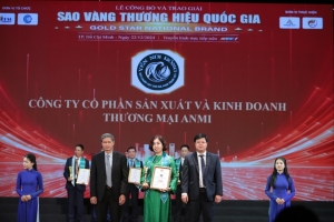 thuong hieu yen nui rong cua cong ty anmi vinh du dat giai thuong top 10 thuong hieu manh quoc gia 2024