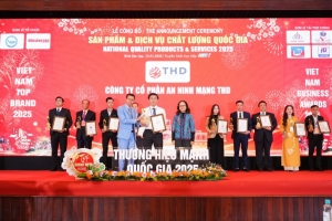 cong ty co phan an ninh mang thd nhan danh hieu san pham dich vu chat luong quoc gia tai le vinh danh thuong hieu manh quoc gia 2025