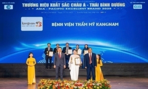 benh vien tham my kangnam duoc vinh danh top 10 thuong hieu xuat sac chau a   thai binh duong 2025