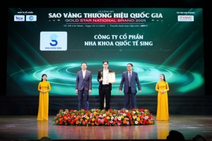nha khoa sing vinh du nhan giai thuong top 03 sao vang thuong hieu quoc gia 2025