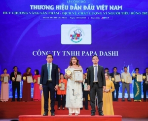 cong ty tnhh papa dashi doat giai thuong huy chuong vang san pham dich vu chat luong vi nguoi tieu dung 2023