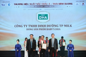 cong ty tnhh dinh duong tp milk vinh du nhan giai thuong thuong hieu xuat sac chau a thai binh duong 2024