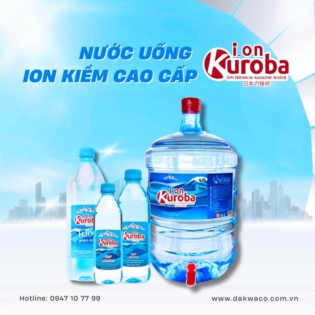 cong ty co phan cap nuoc dak lak dau tu cong nghe nhat ban san xuat nuoc uong ion kiem cao cap kuroba