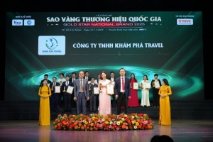 cong ty tnhh kham pha travel vinh du nhan danh hieu   huy chuong vang san pham   dich vu uy tin chat luong quoc gia 2025