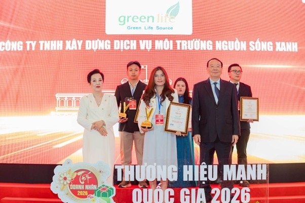 cong ty tnhh xay dung dich vu moi truong nguon song xanh vinh du don nhan danh hieu  top 12 thuong hieu manh quoc gia