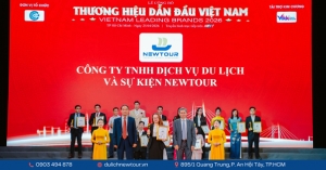 cong ty tnhh dich vu du lich va su kien newtour vinh du nhan giai thuong top 10 thuong hieu du lich uy tin dan dau viet nam 2026