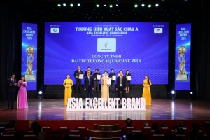 cong ty tnhh dau tu thuong mai dich vu zeus vinh du nhan giai  top 10 thuong hieu xuat sac chau a 2026