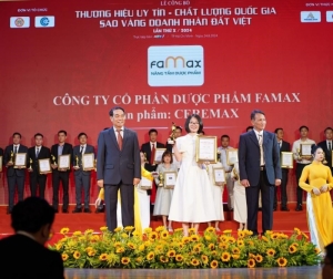 ceremax vinh du dat giai thuong  huy chuong vang san pham chat luong quoc gia 2024