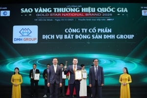 dmh group nhan cu dup giai thuong tai sao vang thuong hieu quoc gia 2025   lan thu xi