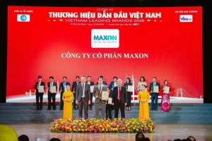 maxon corporation duoc vinh danh  top 10 thuong hieu bat dong san dan dau viet nam 2026