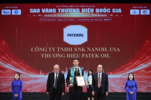 patek oil  giai thuong top 10 sao vang thuong hieu quoc gia