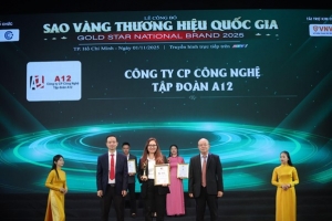 a12 duoc vinh danh  sao vang thuong hieu quoc gia 2025    hanh trinh kien tao he sinh thai nuoc sach viet nam