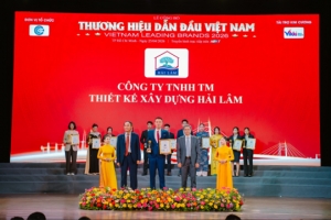 cong ty tnhh tm thiet ke xay dung hai lam  vinh du nhan danh hieu  top 10 thuong hieu xay dung dan dau viet nam 2026