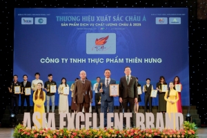 cong ty tnhh thuc pham thien hung vinh du dat danh hieu  san pham   dich vu chat luong chau a  2025