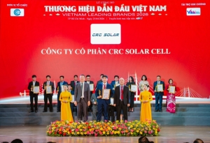 crc solar cell duoc vinh danh top 10 thuong hieu dan dau viet nam 2026
