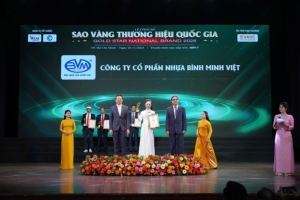 cong ty co phan nhua binh minh viet vinh du nhan giai thuong top 10 sao vang thuong hieu quoc gia