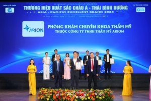 phong kham chuyen khoa tham my arion vinh du dat danh hieu  top 10 thuong hieu tham my xuat sac chau a   thai binh duong    khang dinh vi the trong nganh lam dep viet nam