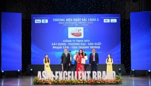 cong ty tnhh mtv xay dung   thuong mai   san xuat pham tan   tan thanh trung va giai thuong   top 10 thuong hieu xuat sac chau a 2025
