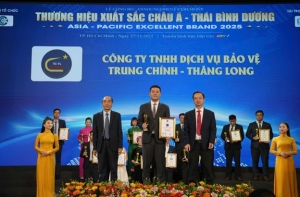 danh hieu huy chuong vang san pham   dich vu chat luong chau a thai binh duong la su ghi nhan xung dang cho nhung no luc khong ngung cua cong ty tnhh dich vu bao ve trung chinh   thang long